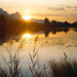 Geroldsee bei Garmisch-Partenkirchen mit Zugspitze