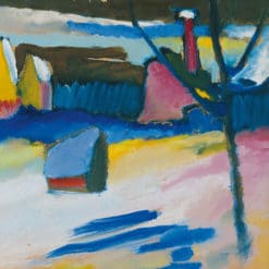 Murnau - Landschaft mit kahlem Baum