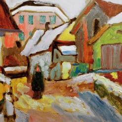 Hof im Schnee